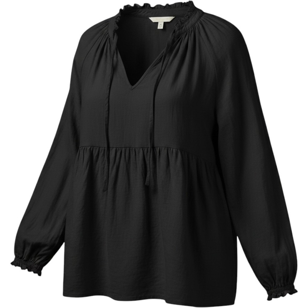 NWOT Destination Maternity lightweight gauzy peasant blouse smock babydoll Sz M